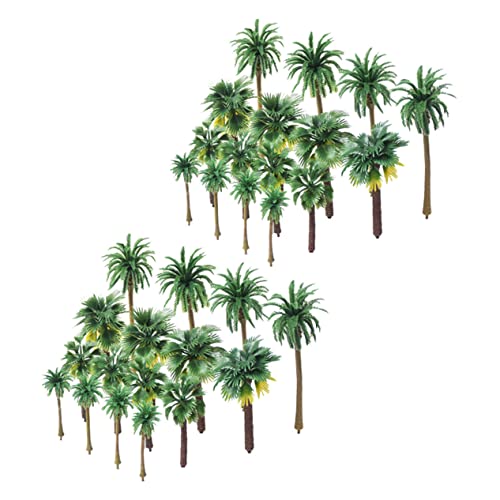 LALAFINA 36St künstliche Kokospalme Mini- Mini-Modellbäume Modelle Anlage Landschaft DIY bäume Mini-Landschaftsdekor Miniatur Landschaftsbaum einstellen Pflanze Bahn von LALAFINA
