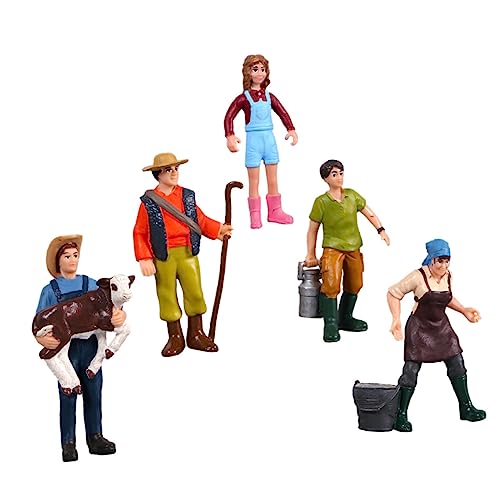 LALAFINA 5St Charaktermodell winziges Menschenmodell Bauernmodelle Figuren miniaturfiguren Spielzeug mitbringsel Kindergeburtstag Layout-Requisiten bemalte Figuren fest einstellen von LALAFINA