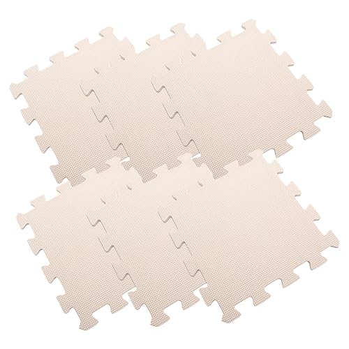 LALAFINA 6 Stück Teiliges Schaumstoff Bodenmatten Einfarbigem Design rutschfeste Spielmatte für Vielseitig Verwendbar als Bodenpolster für Zuhause Schule und Büro von LALAFINA