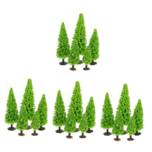 LALAFINA 60 STK Kleines Baumlandschaftsmodell Minibäume Mini-landschaftsdekor Landschaftsbäume Selber Machen Modellbäume Pflanzendekor Eisen Dreidimensional Handgefertigte Materialien von LALAFINA