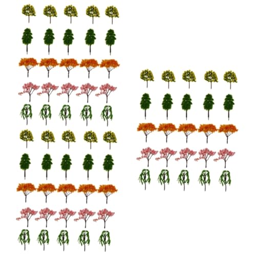 LALAFINA 75 STK Mikro-Landschaftsverzierung Mini-Architekturbäume Mini-Landschaftsbäume Modelle künstliche Pflanzen Simulation Baumdekor künstlicher Baum Topfpflanze Ornamente Weihrauchbaum von LALAFINA
