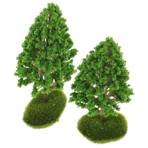 LALAFINA 8 Stück Baummodell-Miniaturen Grünpflanzen-Dekor Grüne Dekorationen Planta Künstliche Kiefern Mini-Pflanzen-Dekor Regenwald-Diorama-Spielzeug Sandtisch von LALAFINA