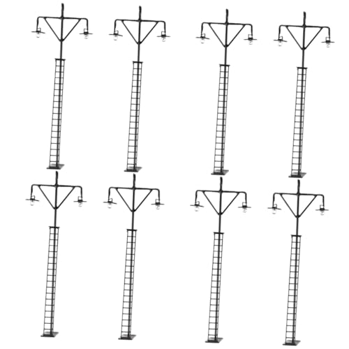 LALAFINA 8 STK Modell Gartenleuchte simulierte Lichtmodelle Lampenmodell Mini-Eisenbahn-Lichtmodelle Lichtornamente für Mikrolandschaften Sandkasten Zubehör Beleuchtung von LALAFINA