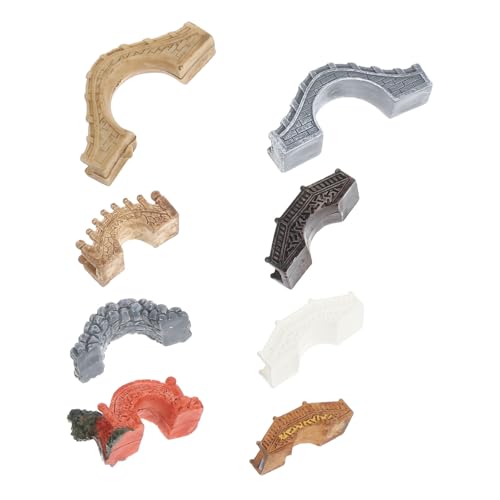 LALAFINA 8 Stück Teiliges Miniatur Brücke aus Robustem Resin Realistische Gartenbrücken für Feengarten und Bonsai Wetterbeständige Micro Landschaftsdeko Kompakt und Vielseitig für Innen LALAFINA 8 Stück Teiliges Miniatur Brücke aus Robustem Resin Realistische Gartenbrücken für Feengarten und Bonsai Wetterbeständige Micro Landschaftsdeko Kompakt und Vielseitig für Innen von LALAFINA