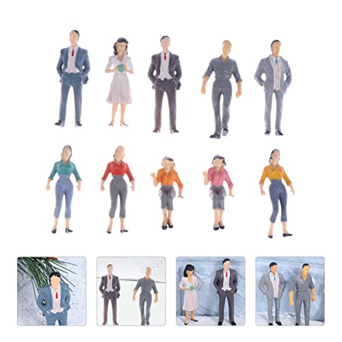 LALAFINA 10-teiliges Miniaturfiguren-Set Zufällig Gefärbte Familienminiaturen Sicher für Jungen Mädchen und Erwachsene Verwendet in Modelleisenbahn-layouts. LALAFINA 10-teiliges Miniaturfiguren-Set Zufällig Gefärbte Familienminiaturen Sicher für Jungen Mädchen und Erwachsene Verwendet in Modelleisenbahn-layouts. von LALAFINA