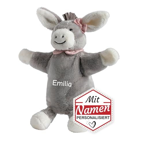 Sterntaler Esel Emmi Girl Handpuppe-Schnuffeltuch mit Namen Bestickt, Mädchen Baby & Kinder Schmusetuch personalisiert, Kasperlepuppe, Kasperletheater Puppe Sterntaler Esel Emmi Girl Handpuppe-Schnuffeltuch mit Namen Bestickt, Mädchen Baby & Kinder Schmusetuch personalisiert, Kasperlepuppe, Kasperletheater Puppe von LALALO