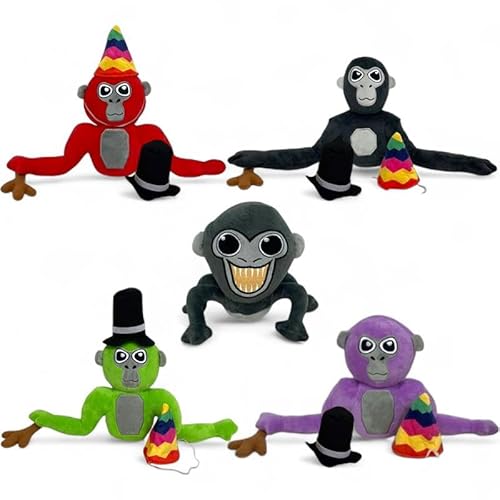Lalaville Plüschtier-Set mit 5 Stück, ultraweiche Stofftiere für Kinder, bunte und kuschelige Plüschpuppen, ideal zum Verschenken, für Kinderzimmer und Kuschelzeit, leicht und reisefreundlich von LALAVILLE