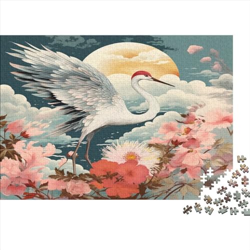 Cranes Erwachsene Puzzles 300 Teile Animals Geburtstag Lernspiel Home Decor Family Challenging Games Stress Relief Toy 300pcs (40x28cm) von LAMAME