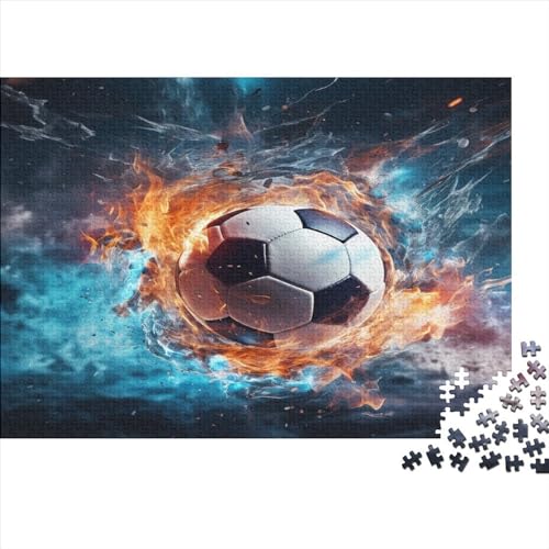 Football Erwachsene Puzzle 1000 Teile Sports Educational Game Family Challenging Games Home Decor Geburtstag Stress Relief Toy 1000pcs (75x50cm) von LAMAME