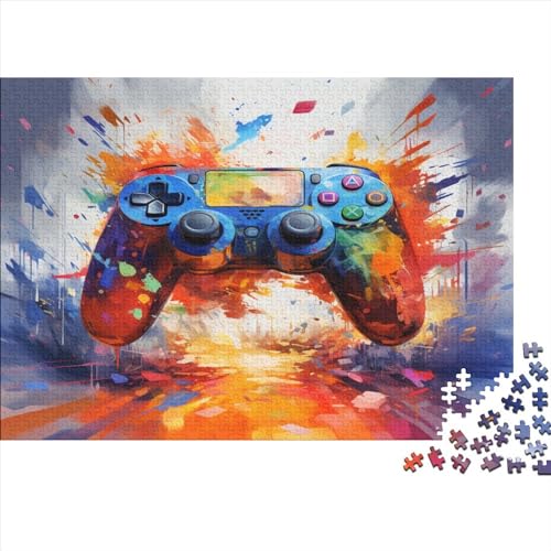 Gamepad Puzzle Erwachsene 500 Teile Game Controller Family Challenging Games Educational Game Wohnkultur Geburtstag Stress Relief 500pcs (52x38cm) von LAMAME