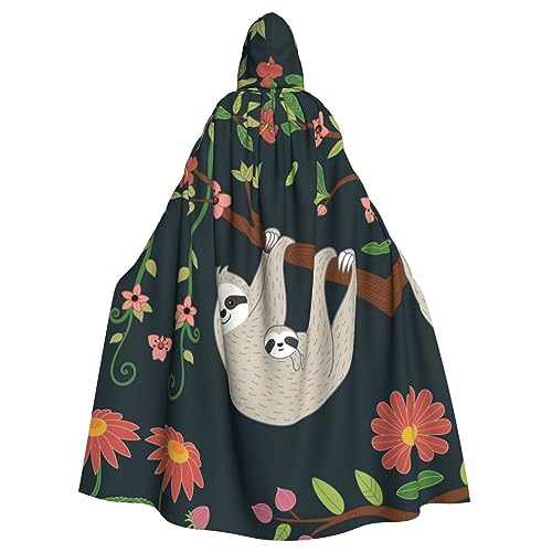 LAMAME Langer Umhang mit Cartoon-Tierdruck, Halloween-Kapuzenumhang, Party-Dekoration, Robe LAMAME Langer Umhang mit Cartoon-Tierdruck, Halloween-Kapuzenumhang, Party-Dekoration, Robe von LAMAME
