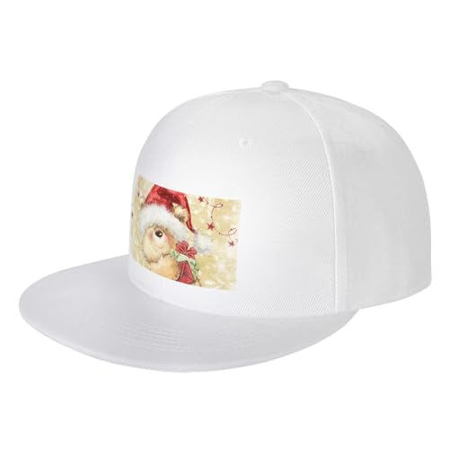 LAMAME Nikolausmütze, Geschenk und Frohe Weihnachten, bedruckt, modische Baseballkappe, verstellbare Trucker-Mütze, Kopfbedeckung für Erwachsene von LAMAME