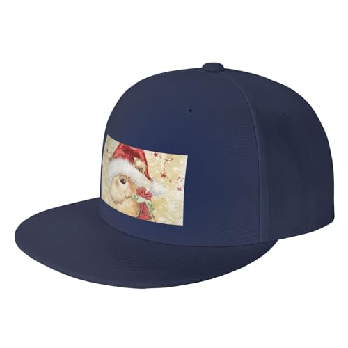 LAMAME Nikolausmütze, Geschenk und Frohe Weihnachten, bedruckt, modische Baseballkappe, verstellbare Trucker-Mütze, Kopfbedeckung für Erwachsene von LAMAME