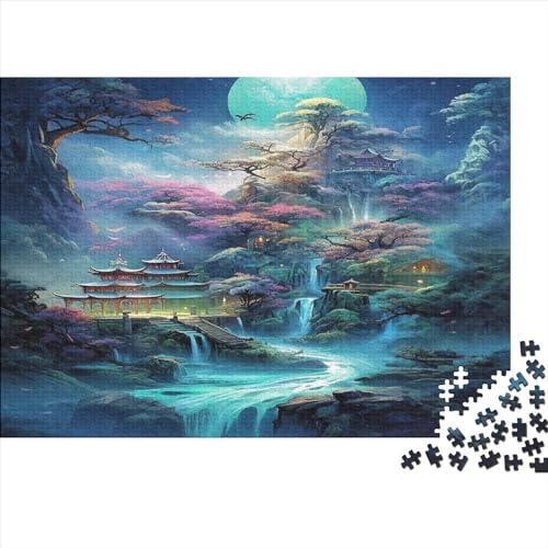 Landscaping 500 Teile Forests Puzzle Erwachsene Lernspiel Geburtstag Wohnkultur Family Challenging Games Stress Relief Toy 500pcs (52x38cm) von LAMAME