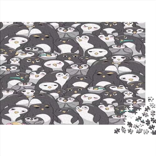 Penguins 500 Teile Animals Puzzles Erwachsene Geburtstag Family Challenging Games Educational Game Home Decor Stress Relief 500pcs (52x38cm) von LAMAME