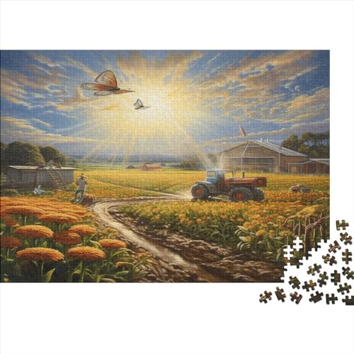 Ranches 1000 Teile Landscaping Puzzles Erwachsene Family Challenging Games Lernspiel Wohnkultur Geburtstag Stress Relief Toy 1000pcs (75x50cm) von LAMAME