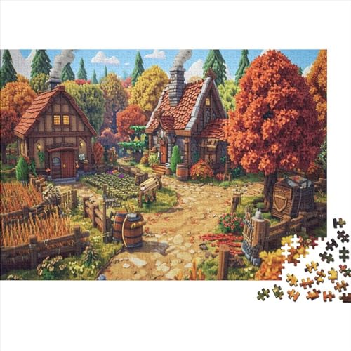 Tidy House Erwachsene 1000 Teile Landscaping Puzzles Geburtstag Home Decor Family Challenging Games Educational Game Stress Relief 1000pcs (75x50cm) von LAMAME