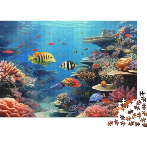 Tropical Fish Puzzles 1000 Teile Animals Erwachsene Geburtstag Moderne Wohnkultur Lernspiel Family Challenging Games Stress Relief 1000pcs (75x50cm) von LAMAME