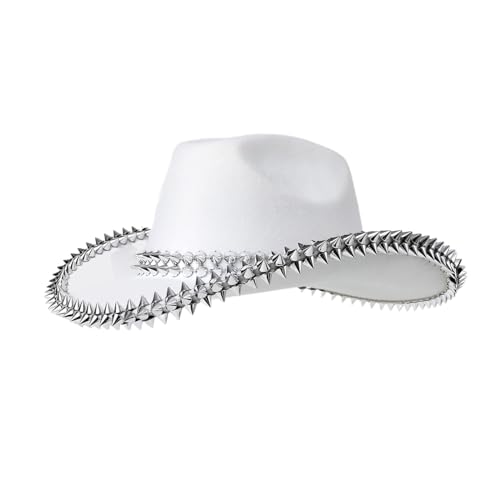 LAMDNL Cowboyhüte im Urlaub, Nieten, Handperlen, Geschenk für Mädchen, Cowgirl-Hut für Karneval, Musikfestival von LAMDNL