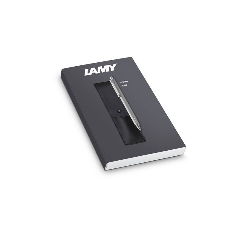 LAMY Kugelschreiber econ brushed mit Etui im Set von LAMY