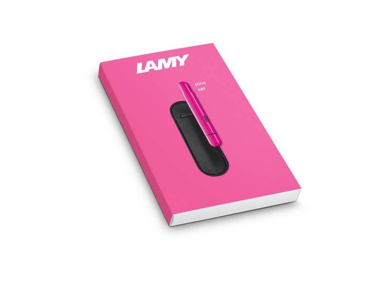 LAMY Kugelschreiber pico neon pink mit Etui im Set von LAMY