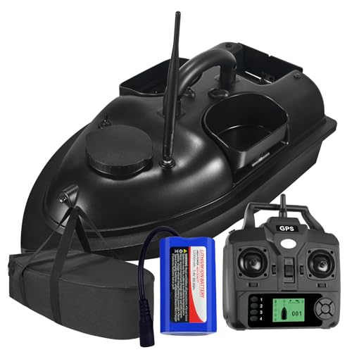 LANGSHI GPS Smart RC Köderboot 2kg Laden Auto Cruise Fernsteuerung 500M Entfernung Angeln Köderboot, 12000mah (S-X010) von LANGSHI
