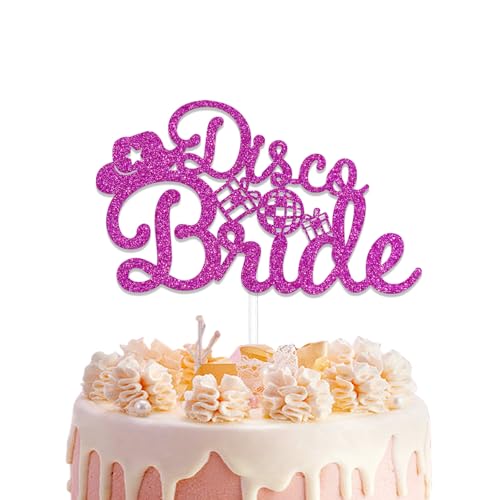 Disco Bride Cake Topper, Disco Bachelorette Party Dekorationen, Bride to Be, Dancing Bridal Shower Wedding Engagement Hen Party Supplies Rose Red Disco Bride Cake Topper, Disco Bachelorette Party Dekorationen, Bride to Be, Dancing Bridal Shower Wedding Engagement Hen Party Supplies Rose Red von LANKBACK