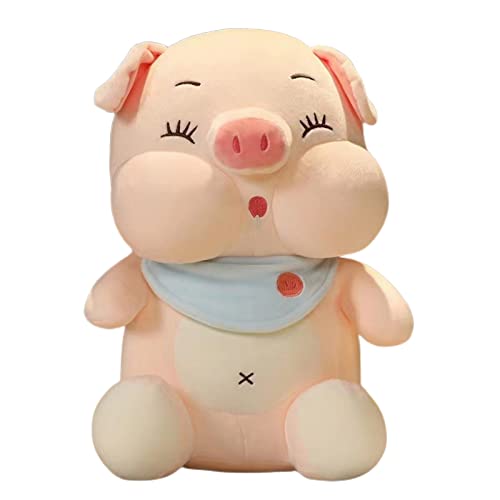 LANKYBOX Plüsch Plüsch Tier Plüsch Spielzeug, weiche Kawaii Baby Schwein Trinkmilch Plüsch Puppe, rosa dekorative Wurf Kissen im Mädchenzimmer, für Geburtstag Weihnachten von LANKYBOX