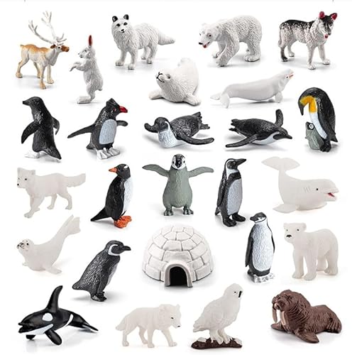 LANSKYLAN 26 Stück Meerestiere Spielzeug Kinder Kleine Spielfiguren Meerestiere Figuren Tiere Pinguine Ozean Tiere Figuren Meeresleben Eisbären Plastik Tiere Meer für Badespielzeug Cake Topper LANSKYLAN 26 Stück Meerestiere Spielzeug Kinder Kleine Spielfiguren Meerestiere Figuren Tiere Pinguine Ozean Tiere Figuren Meeresleben Eisbären Plastik Tiere Meer für Badespielzeug Cake Topper von LANSKYLAN