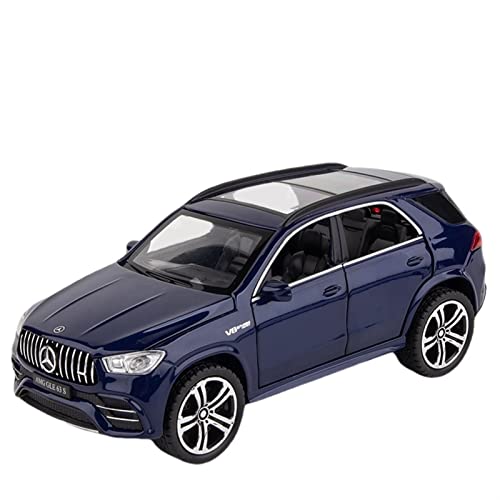 Beste Geschenk 1/32 Für Benz GLE 63S Mit Sound Und Licht Hohe Simulation Off-Road Diecast Automodel (Color : Blue) von LANUVA