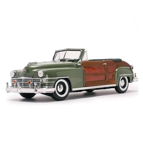 LANUVA 1/18 Für 1948 Chrysler Retro-Automodell Legierung Guss Handwerk Statisch Klassisches Sammlerstück von LANUVA