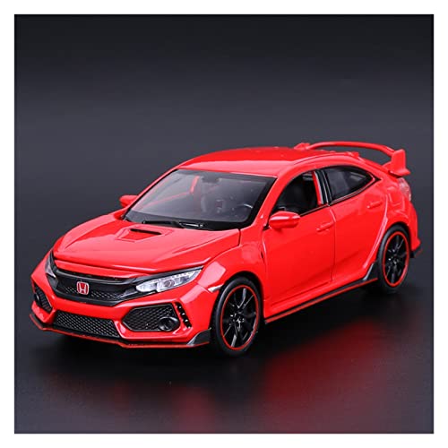 LANUVA 1/32 Für Honda Civic Type-R Hohe Simulation Legierung Druckguss Auto Modell Handwerk Dekoration (Color : Rouge X) von LANUVA