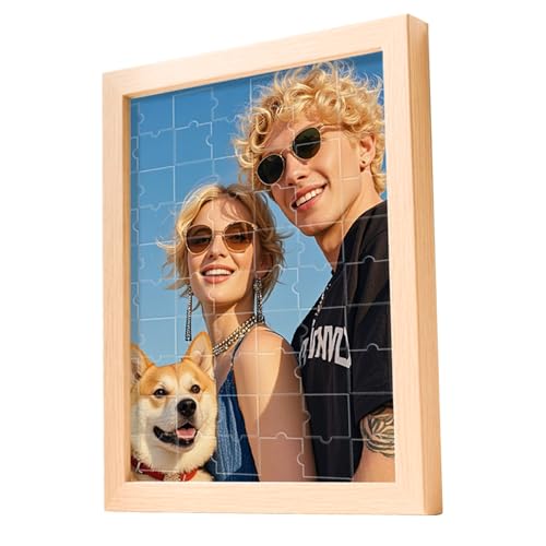 LANZOL Personalised Jigsaw Puzzle Custom Photo with Frame, 35-1500 Pieces Pets, Portraits, Landscapes Image Ideas Gifts for Family Friend Loved (Vertical/Horizontal) von LANZOL