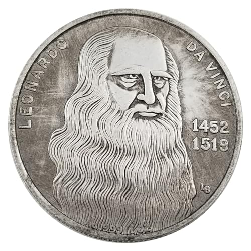 LAOJUNLU Leonardo Da Vinci Selbstbildnis Akt Maha Glücksmünze Ornamente Seltene Münze Gedenkmünze Viel Glückszeichen antik Dekorationen Feng Shui LAOJUNLU Leonardo Da Vinci Selbstbildnis Akt Maha Glücksmünze Ornamente Seltene Münze Gedenkmünze Viel Glückszeichen antik Dekorationen Feng Shui von LAOJUNLU