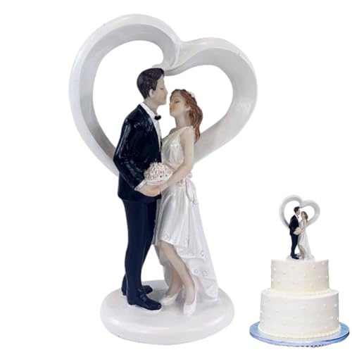 NTEVXZ Hochzeitspaar, Wedding Cake Topper Figurine, Wedding Torte Topper, Dekofigur Hochzeitspaar, Kuchen Dekorationen für Vorschlag, Valentinstag Dekoration Wedding Trauung NTEVXZ Hochzeitspaar, Wedding Cake Topper Figurine, Wedding Torte Topper, Dekofigur Hochzeitspaar, Kuchen Dekorationen für Vorschlag, Valentinstag Dekoration Wedding Trauung von KJoet