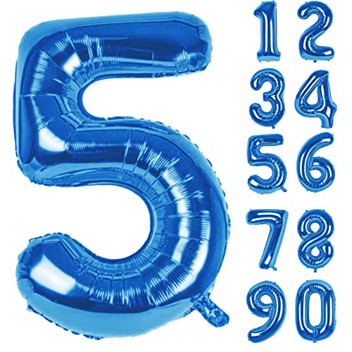 Luftballon 5. Folienballon Geburtstag Zahlen Luftballons,Blau XXL Riesen Zahl 5. Helium Ballon für Mädchen Junge Mann Frau 5. Geburtstagdeko Babyparty Jubiläum Festival Unternehmen Deko Zahlenballons Luftballon 5. Folienballon Geburtstag Zahlen Luftballons,Blau XXL Riesen Zahl 5. Helium Ballon für Mädchen Junge Mann Frau 5. Geburtstagdeko Babyparty Jubiläum Festival Unternehmen Deko Zahlenballons von LAPONO