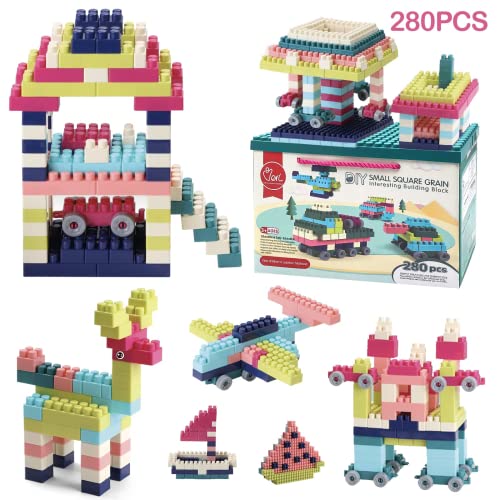 LAPPAZO 280 STÜCKE Bausteine für Kinder 2 3 4 5 6 Jahre alt DIY pädagogisches und kreatives Spielzeug für Kleinkinder mit Box und Basis Geschenkspielzeug für Kinder LAPPAZO 280 STÜCKE Bausteine für Kinder 2 3 4 5 6 Jahre alt DIY pädagogisches und kreatives Spielzeug für Kleinkinder mit Box und Basis Geschenkspielzeug für Kinder von LAPPAZO
