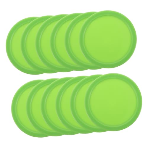 LAPYAPPE Hockey-Pucks 12er-Set Leichte Kunststoff-Pucks Für Air-Hockey Größe 64 Mm Grün Ersatz Für Tische Familienunterhaltung LAPYAPPE Hockey-Pucks 12er-Set Leichte Kunststoff-Pucks Für Air-Hockey Größe 64 Mm Grün Ersatz Für Tische Familienunterhaltung von LAPYAPPE