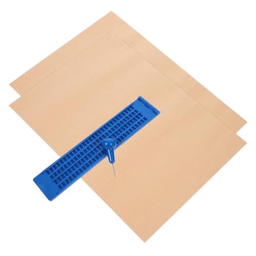 LAPYAPPE 1Satz Zeilen Braille Schreibtafel Robuste Blindenschrift Mit Stylus Und Übungsblättern Für Sehbehinderte LAPYAPPE 1Satz Zeilen Braille Schreibtafel Robuste Blindenschrift Mit Stylus Und Übungsblättern Für Sehbehinderte von LAPYAPPE