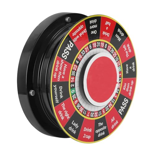 LAPYAPPE 1Stück Trinkspiel Roulette für Ktv Partys Rot Vielseitiges Partyspiel für Hausversammlungen und Trinkpartys für Gesellige Runden und Freunde LAPYAPPE 1Stück Trinkspiel Roulette für Ktv Partys Rot Vielseitiges Partyspiel für Hausversammlungen und Trinkpartys für Gesellige Runden und Freunde von LAPYAPPE