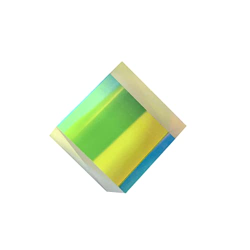 LAPYAPPE 1Stücke Optisches X Cube Prisma Rgb Dispersion für Physik Experimente Kunstdekoration Lichtbrechung für Lehrmittel von LAPYAPPE