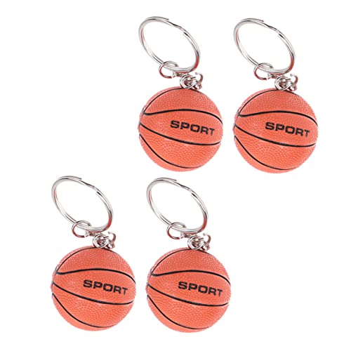 LAPYAPPE 2 Stück Basketball Schlüsselanhänger PU Adorable Mini Schlüsselringe für Sportliebhaber Geschenkidee für Freunde und Familie Dekorativ für Taschen und Schlüsselbund von LAPYAPPE