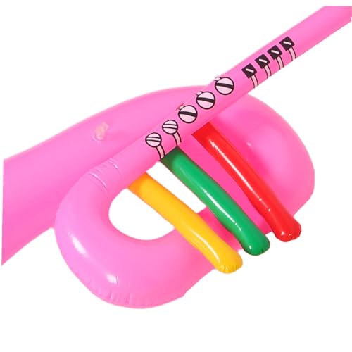 LAPYAPPE 2 Stück Teiliges Aufblasbares Trompeten PVC für Realistische Bühnen Requisite Langlebig Leicht zu Reinigen als Partydeko und Musik Accessoire für Jungen und Mädchen von LAPYAPPE