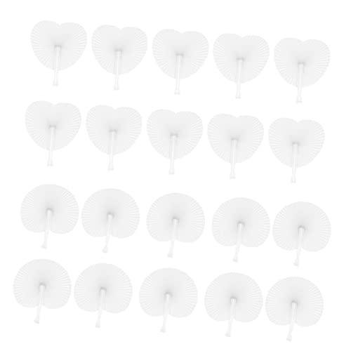 LAPYAPPE 20 Stück Weiße Faltfächer Runde und Herzförmige Handfächer aus Papier für Hochzeiten Partys und Kindergeburtstage Blanko Design zum Gestalten und Dekorieren LAPYAPPE 20 Stück Weiße Faltfächer Runde und Herzförmige Handfächer aus Papier für Hochzeiten Partys und Kindergeburtstage Blanko Design zum Gestalten und Dekorieren von LAPYAPPE
