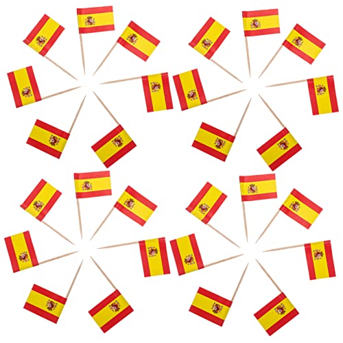 LAPYAPPE 200stücke Zahnstocher Flaggen Multifunktionale Cupcake Deko Party Fahnen Für Feiern Essbare Dekorationen Für Muffins Und Snacks von LAPYAPPE