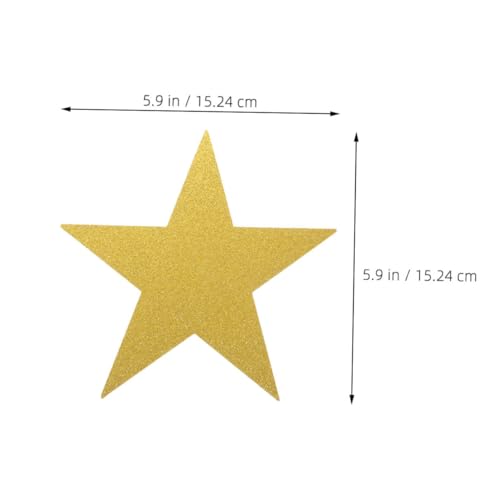 LAPYAPPE 80 Stück Teiliges Glitzer Sternausschnitte aus Robustem Glitzerpapier Farbenfrohe Papiersterne für Kreative Bastelprojekte als Dekorative Tafelschmuck und Pinnwandornamente im von LAPYAPPE