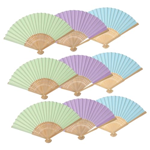 LAPYAPPE 9 Stück Teiliges Set Blanko Faltfächer für Diy Papierfächer zum Malen für Kreative Bastelprojekte und Home Decor für Spielzimmer und LAPYAPPE 9 Stück Teiliges Set Blanko Faltfächer für Diy Papierfächer zum Malen für Kreative Bastelprojekte und Home Decor für Spielzimmer und von LAPYAPPE