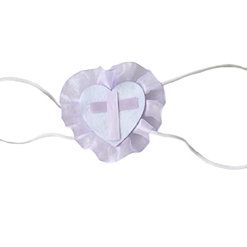 LARUISEE Niedliches Anime-Cosplay-Kostüm, Lidschatten, Kreuzstickerei, einzelne Augenmaske, Augenbinde, Augenklappe, japanische Chunibyou-Augenmaske, Anime-Augenklappe von LARUISEE