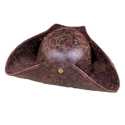 LARUISEE Piratenhüte aus Kunstleder für Damen und Herren, verdickter Cowboyhut mit Krempe, Western-Filzhut, lässige Hüte, Cosplay, Hüte für Damen, Cosplay, Halloween, Cosplay, Hut, Mittelalter LARUISEE Piratenhüte aus Kunstleder für Damen und Herren, verdickter Cowboyhut mit Krempe, Western-Filzhut, lässige Hüte, Cosplay, Hüte für Damen, Cosplay, Halloween, Cosplay, Hut, Mittelalter von LARUISEE