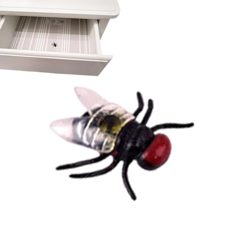 Kleines schwarzes Fliegen-Streichspielzeug – realistische Fliegen-Requisite für Aprilscherze, Halloween-Dekorationen und lustige Streiche | Lebensechte Streich-Requisiten für Badewannen, Schubladen, T Kleines schwarzes Fliegen-Streichspielzeug – realistische Fliegen-Requisite für Aprilscherze, Halloween-Dekorationen und lustige Streiche | Lebensechte Streich-Requisiten für Badewannen, Schubladen, T von LATAFA